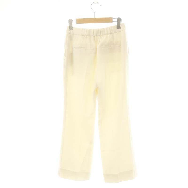 【美品】アナイ　ライトスラブフレアクロップドパンツ　完売カラー　ホワイト　36 ANAYI パンツ 「セットアップ対応商品」ライトスラブフレア