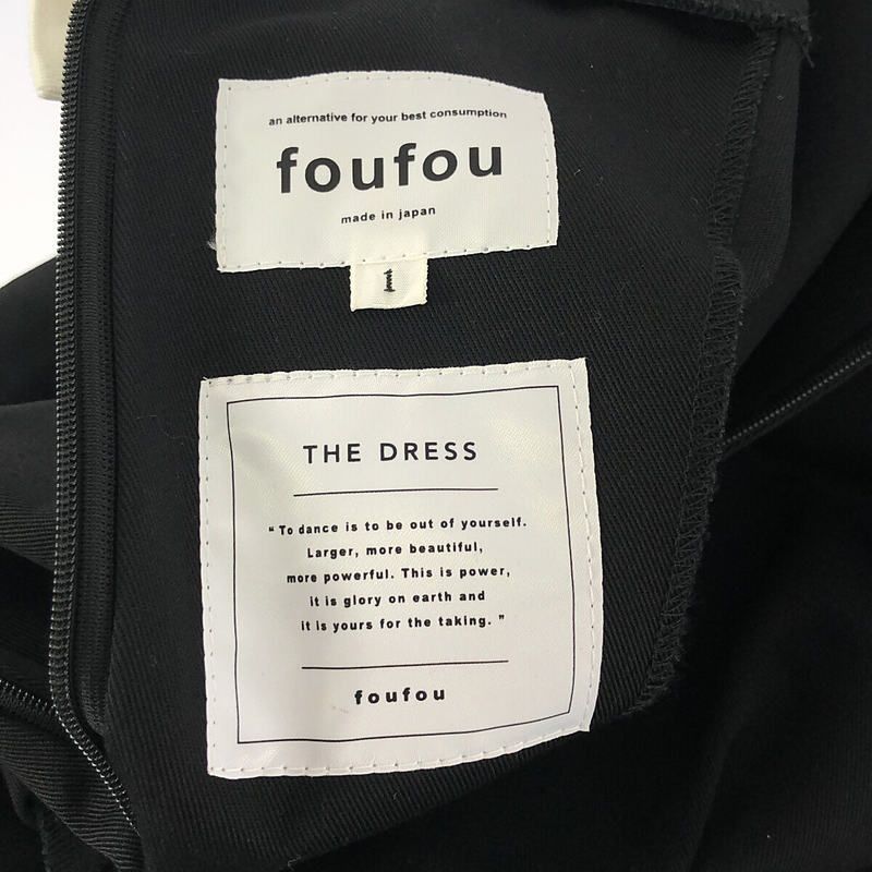 foufou / フーフー | THE DRESS #32 double cuffs bicolor one piece ダブルカフス  バイカラーワンピース | 1 | - メルカリ