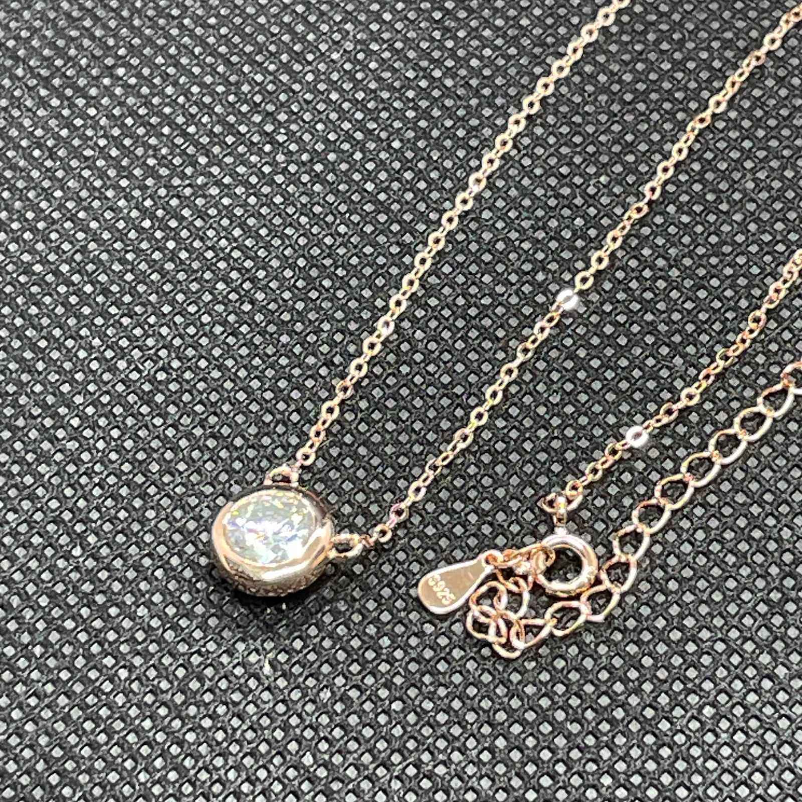 最高品質 1ct ピンクゴールド モアサナイト バイザヤード ネックレス 1ct モアサナイトネックレス ピンクゴールド【BYP】 - メルカリ