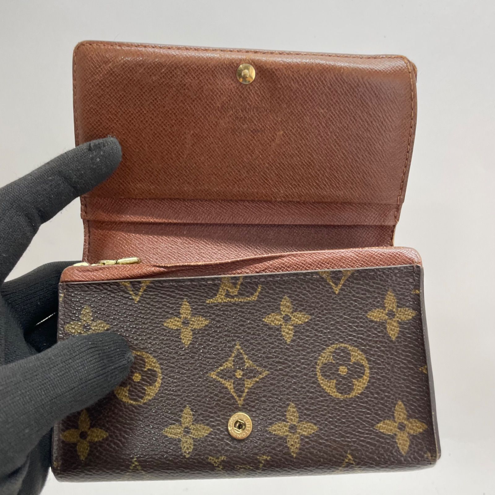 高品質 VUITTON LOUIS 1994 ルイヴィトン 折り財布 モノグラム 小物