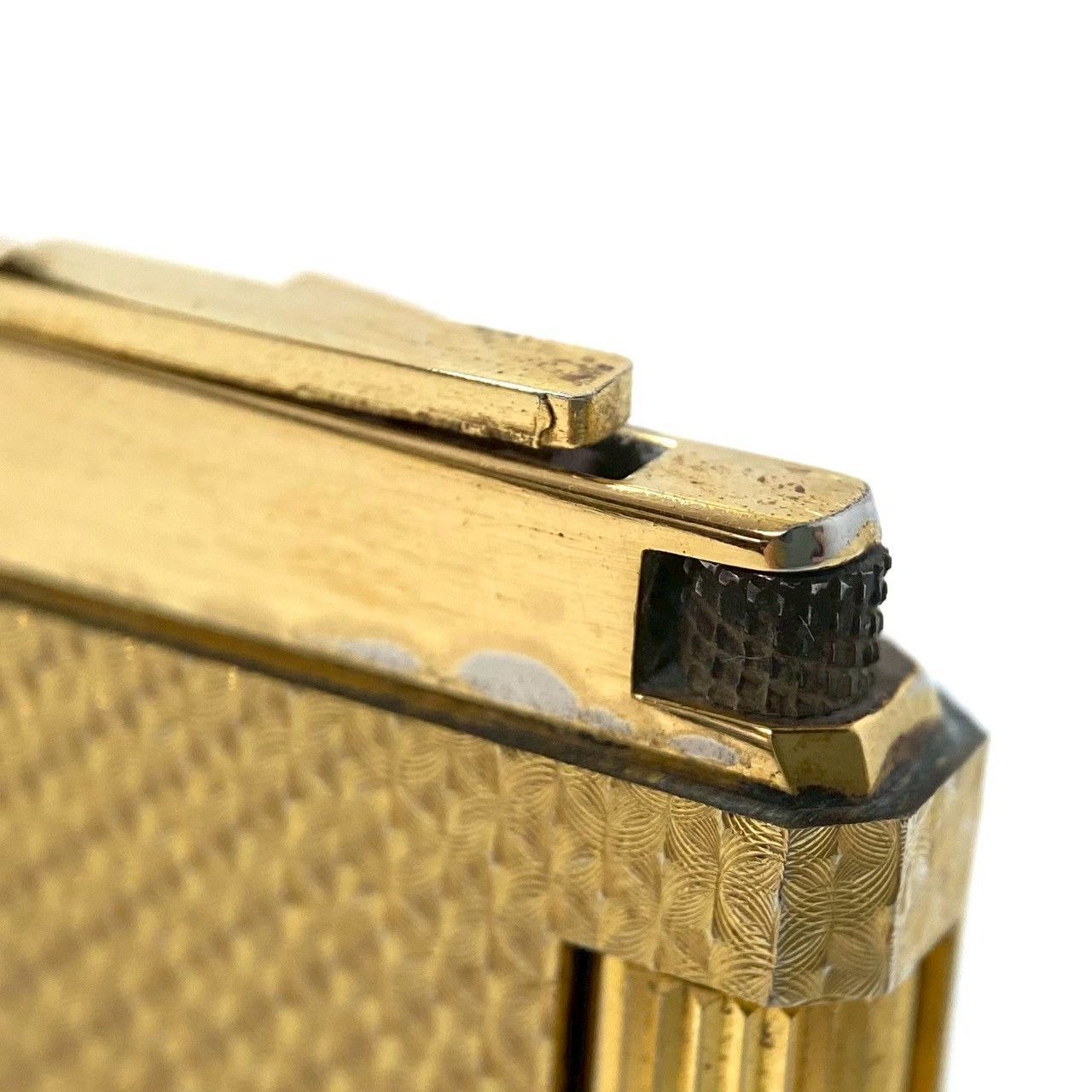 GIVENCHY - ジバンシィ 2000 ガスライター ローラー式 総柄 ロゴ ゴールドカラー GIVENCHY】2000 ローラー式 ガスライター ロゴ ゴールド/金