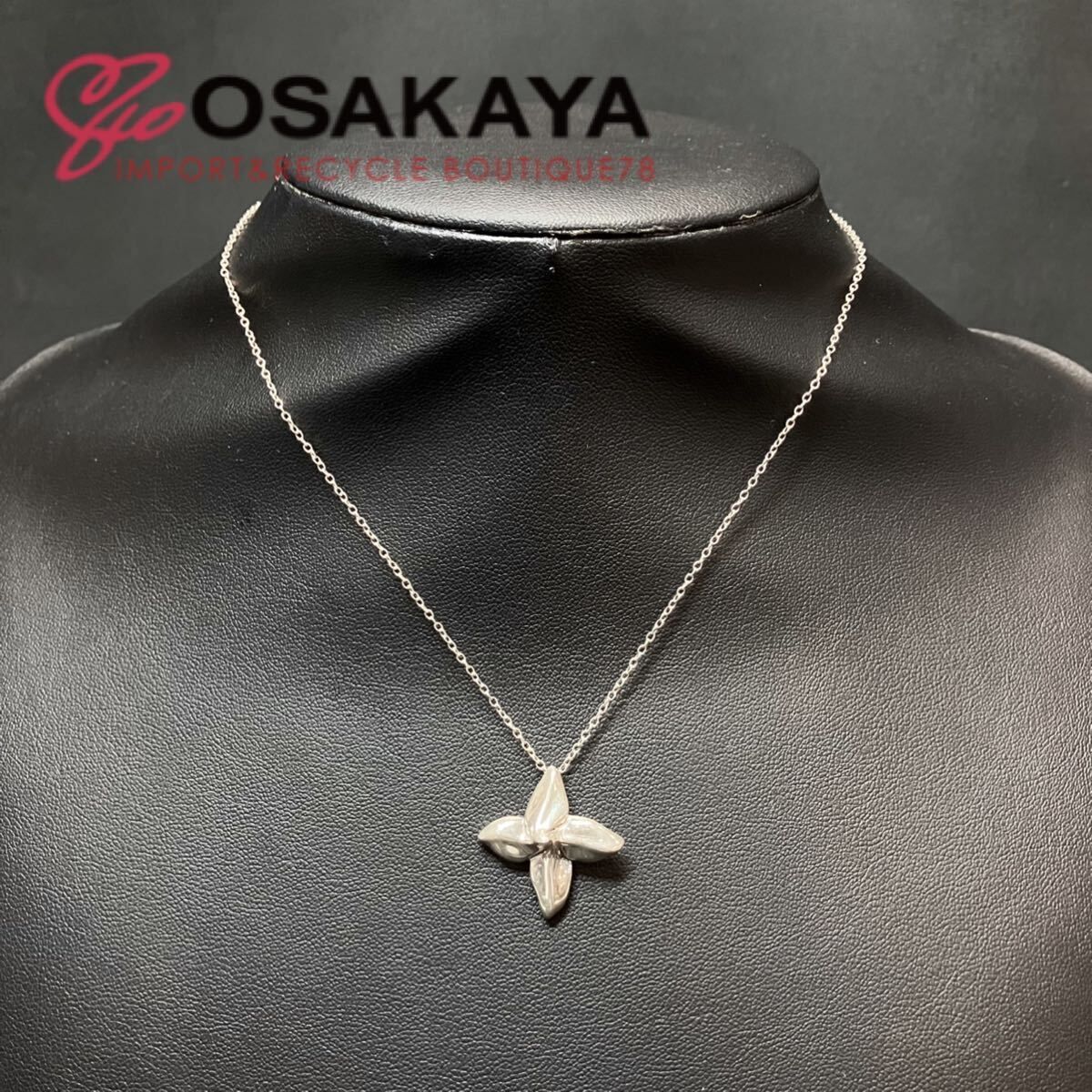TIFFANY＆Co.ティファニー　ポインセチアネックレス　フラワーネックレス 中古 TIFFANY&CO. ポインセチア ネックレス Ag925 シルバー