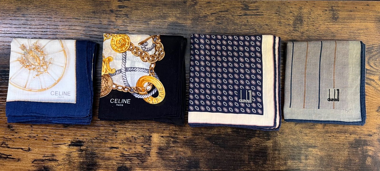 CELINE BURBERRY クリスチャンディオール ハンカチ まとめ セット クリスチャンディオール BURBERRY CELINE ハンカチ まとめ セット