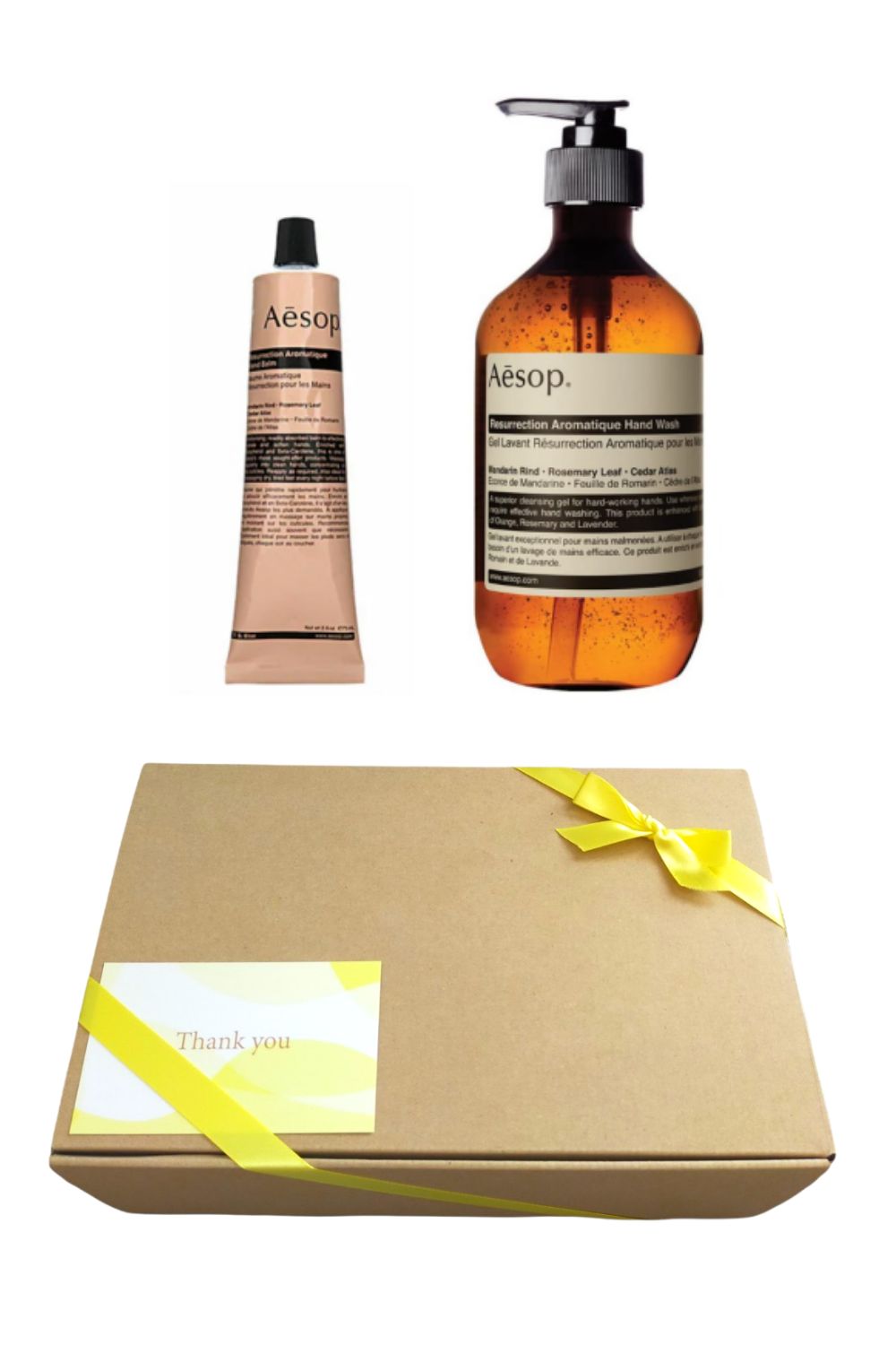 ラッピング済 イソップ Aesop ボディケアセット アンドラムアロマティックハンドウォッシュ アンドラムアロマティックハンドバーム レスレクションハンドバーム ハンドクリーム 紙袋 オリジナルメッセージカード付き 並行輸入品