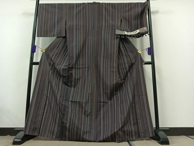 平和屋着物▽上質な紬 単衣