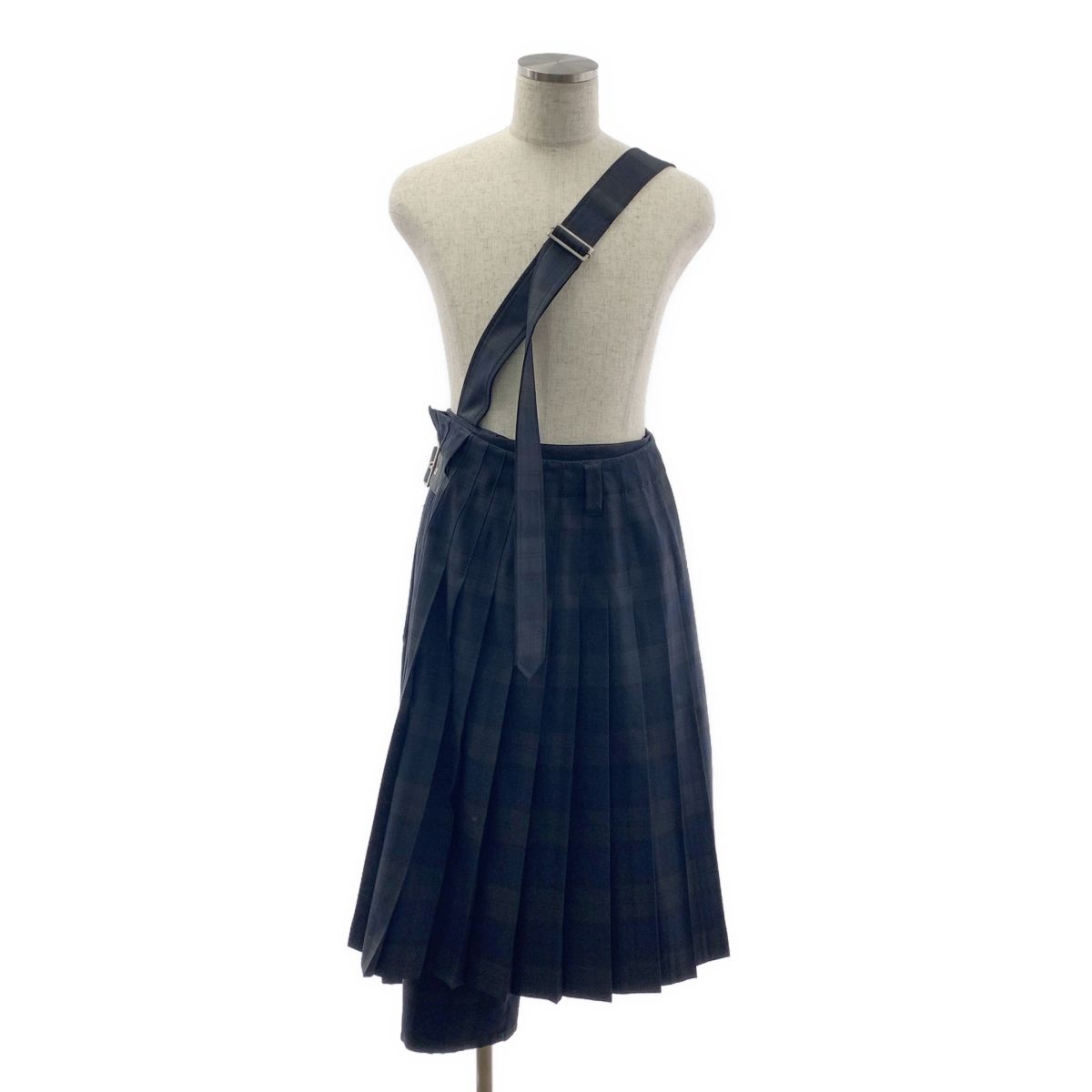 KIDILL | キディル | Pleats H Pantsプリーツ ホールド パンツ | 46 | ブラック|ネイビー | メンズ