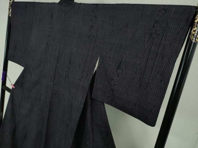 平和屋本店□極上 本場結城紬 重要無形文化財 100亀甲 花間道 逸品