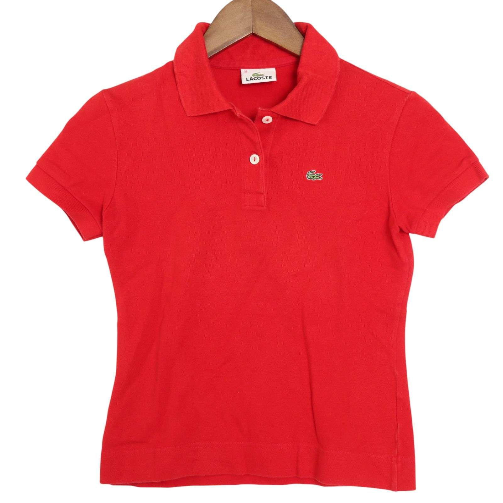 値下げ交渉します‼️ LACOSTE ポロシャツ 38 LACOSTE ラコステ 春夏 ストレッチ 鹿の子☆ ポロシャツ Sz.38
