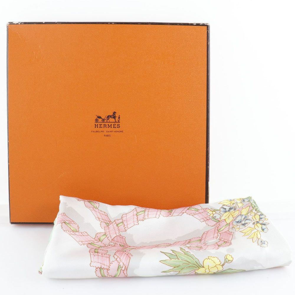 HERMES】エルメス カレ90 LE SACRE du PRINTEMPS 春の祭典 シルク 緑