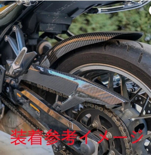 Z900RS z900rs cafe 2018-2025 ロングタイプ 9センチオーバー リアフェンダー キャンディートーンレッド BRIGHTFACE_UK
