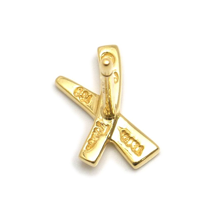 18k ファッション ♡ティファニー♡キスピアス K18YG