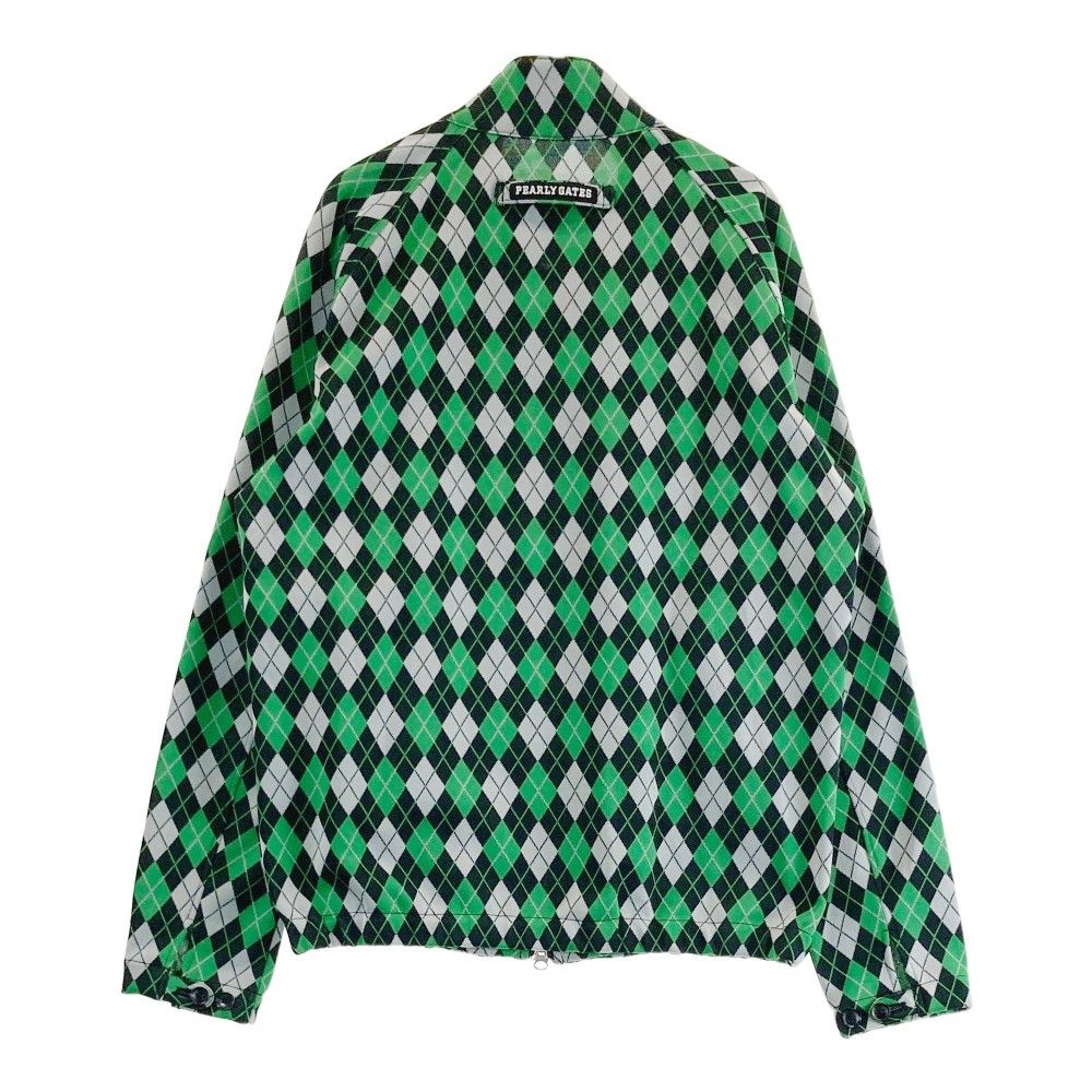 サイズ 5 PEARLY GATES パーリーゲイツ ジップジャケット アーガイル柄 グリーン系 240101525268 ゴルフウェア メンズ ストスト