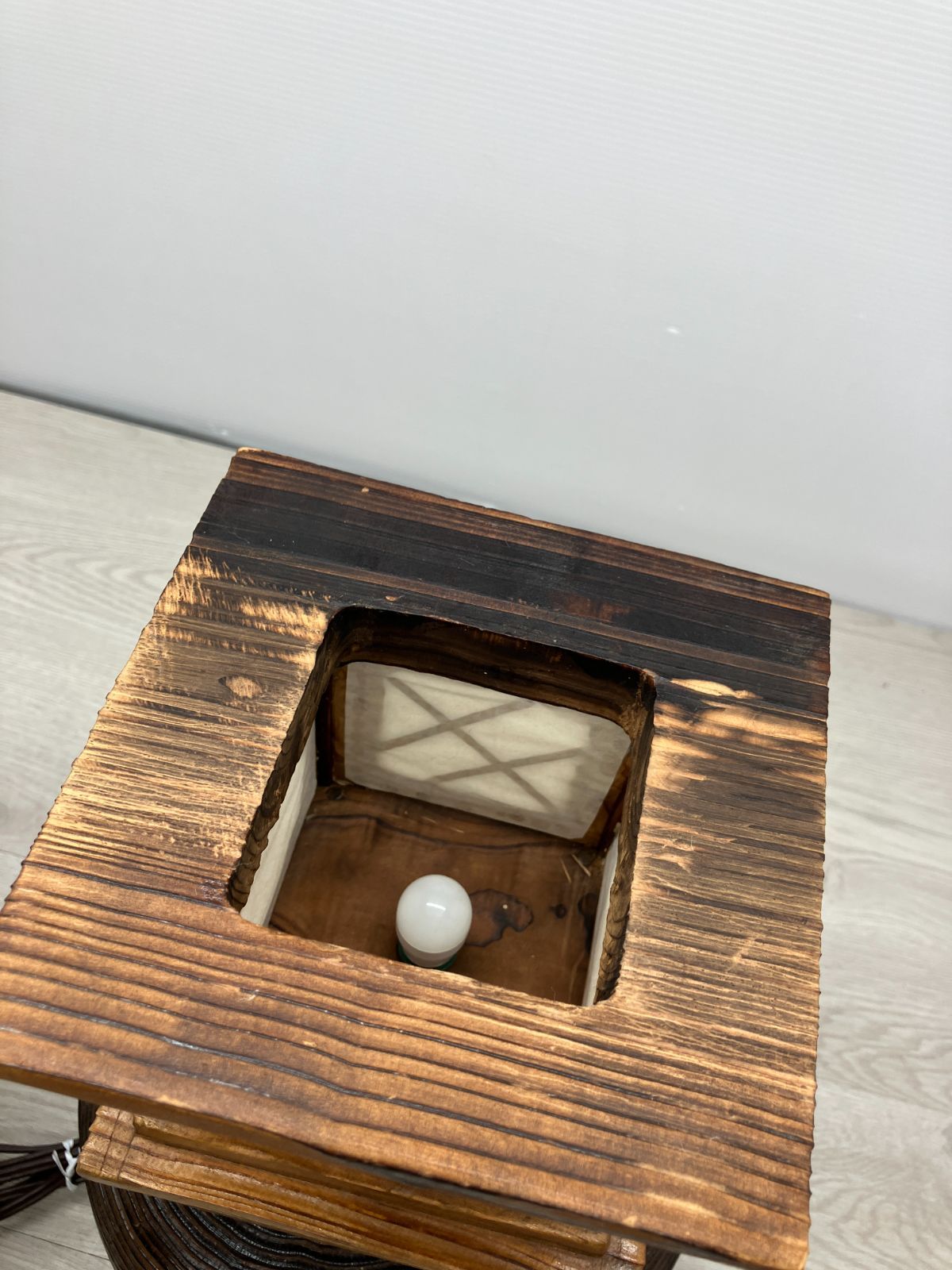 和モダン 木製灯篭ランプ スタンドライト レトロ行灯 C10-60 T NEXPOTALLINN_EU