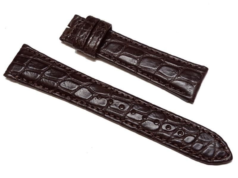 〔セイコー〕SEIKO 時計バンド 19mm グランドセイコー純正ベルト クロコダイル こげ茶 DEA4AW メンズ