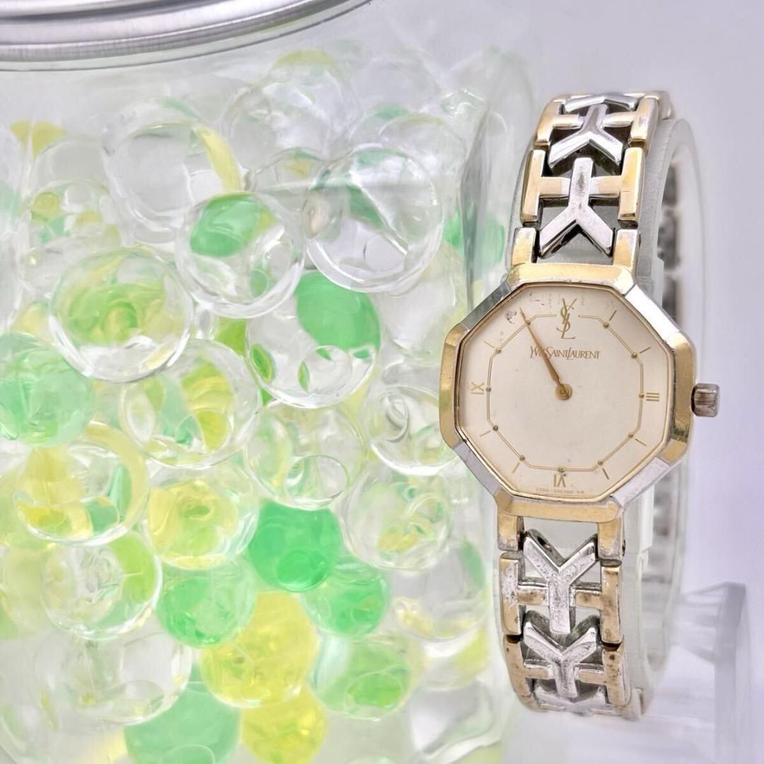 電池 イヴサンローラン YSL レディース 腕時計 オクタゴン