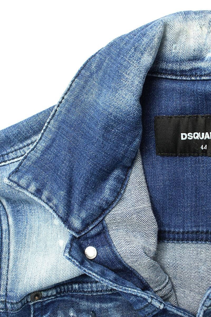 ディースクエアード DSQUARED2 21SS ペンキ加工デニムジャケット袖丈