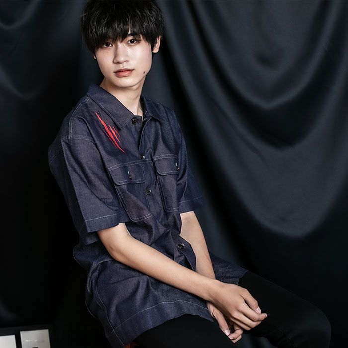 MILK BOY ミルクボーイ JACK デニムシャツ 半袖 MILKBOY(ミルクボーイ) JACK デニムシャツ 新品未使用 - メルカリ