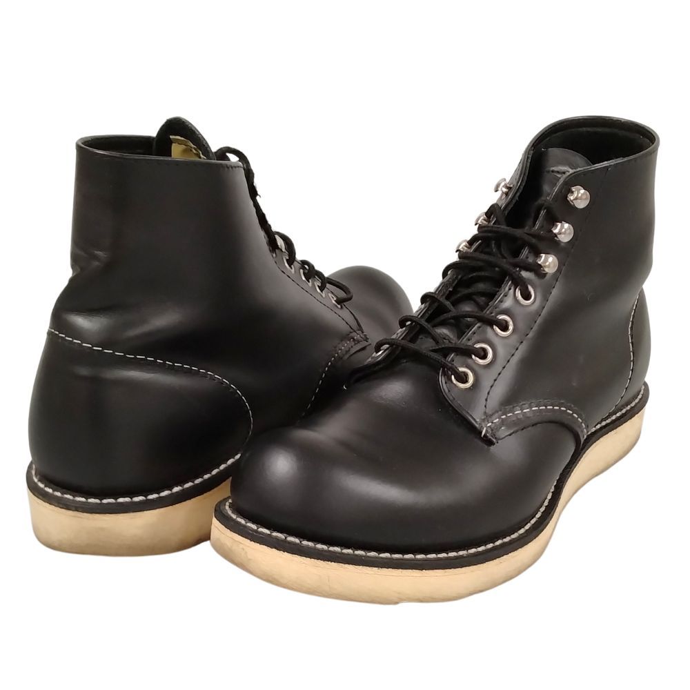 RED WING レッドウィング 8165 犬タグ プレーントゥ ブーツ ブラック