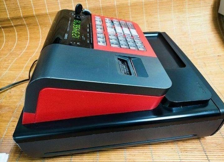 カシオレジスター　SE-S30　人気機種　送料無料　834200 Amazon.co.jp: カシオ レジスター 8部門 小型ドロア SE-S30-WE