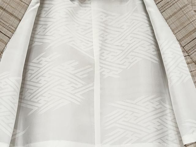 平和屋着物□極上 伝統工芸品 伊那紬 手織り 草木染 道中着 単衣