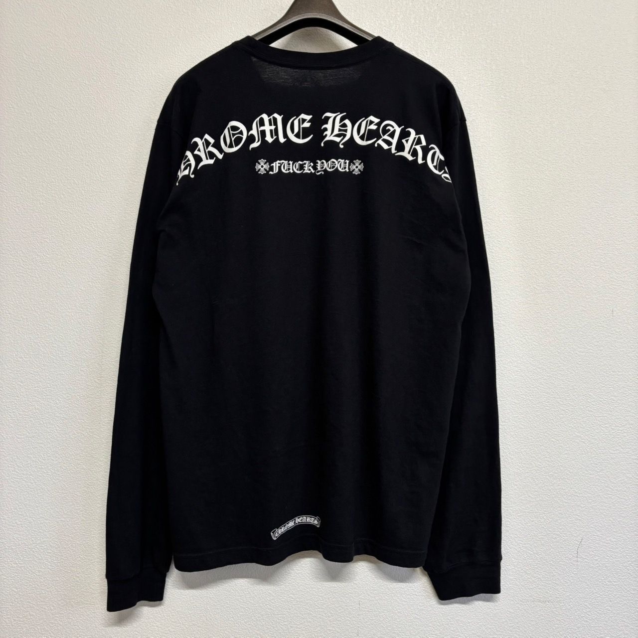 CHROME HEARTS クロムハーツ アーチ ロゴ FUCK YOU 黒 ブラック 長袖 T 