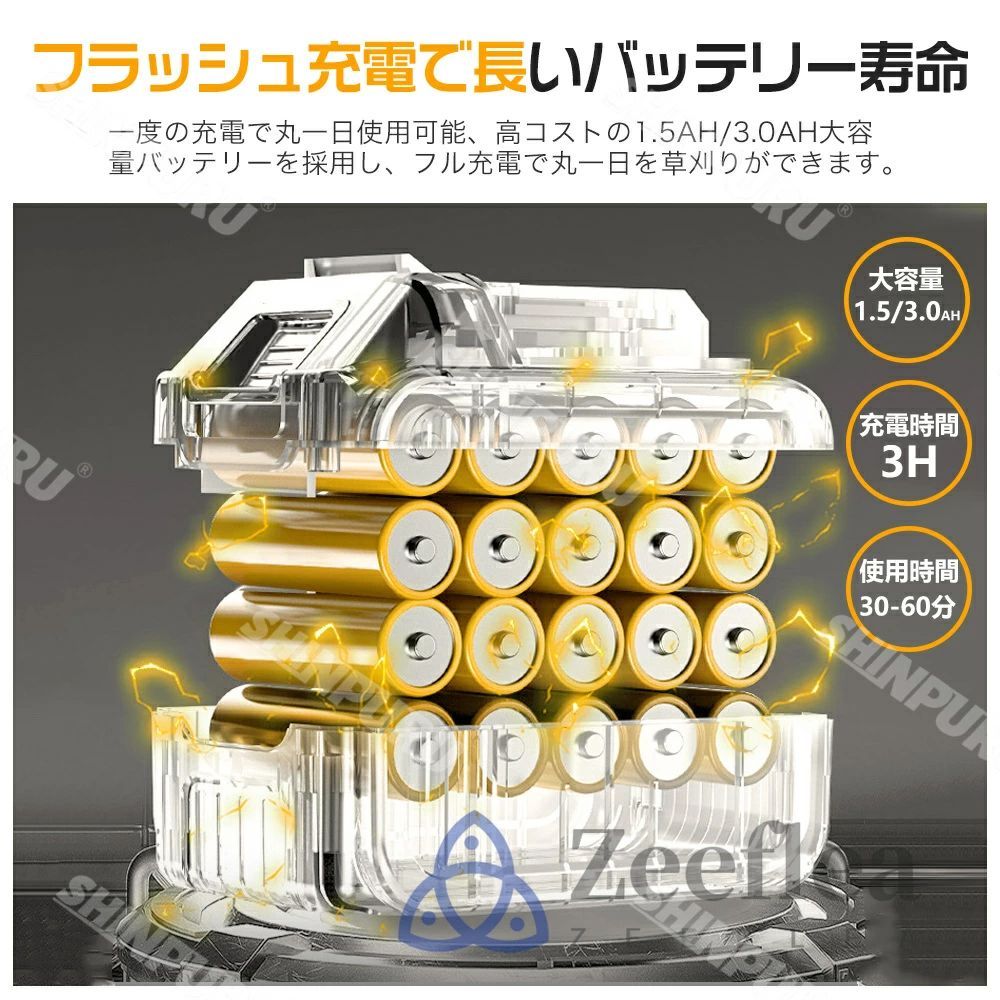 ブラシレスモーター 21v
