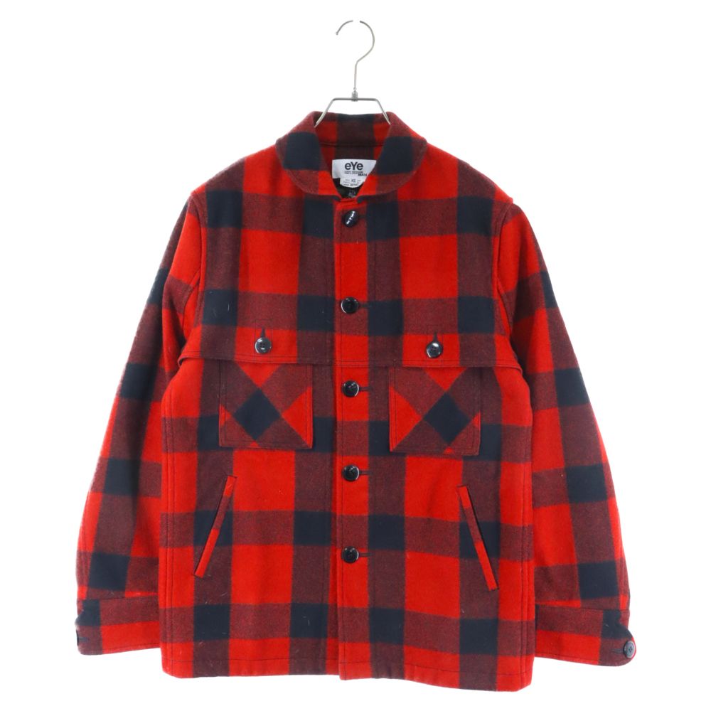 eYe COMME des GARCONS JUNYA WATANABE MAN (アイ コム デ ギャルソン ジュンヤ ワタナベ マン) 21AW  Johnson バッファローチェック柄ウールジャケット レッド WH-J917 - メルカリ