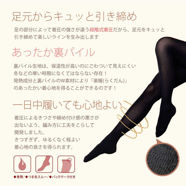 シャンデール 着圧タイツ LL 2つセット