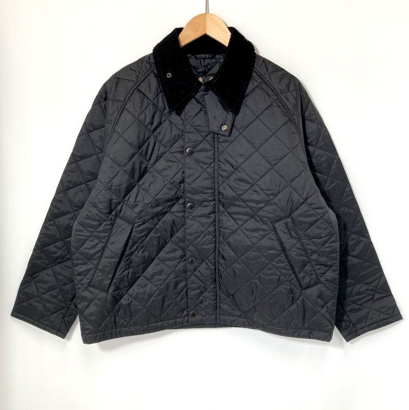 Barbour バブアー キルティングジャケット トランスポート ブルゾン 古着 メンズ サイズ36 M相当 ブラック アウター A14991◆