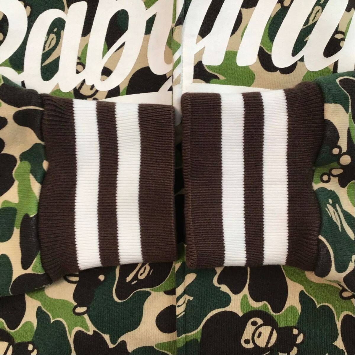 MILO ABC camo green スウェット スタジャン Mサイズ a bathing ape 