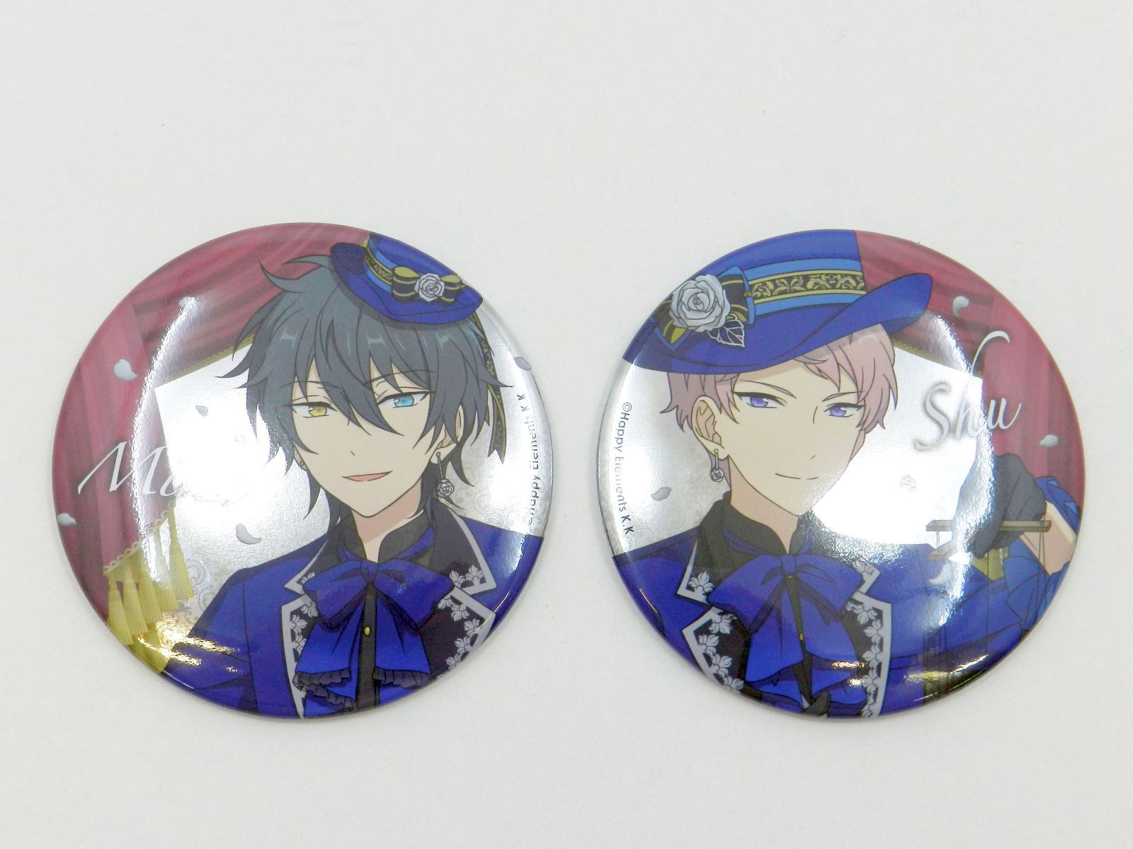 □【美品】あんスタ 影片みか＆斎宮宗 AGF2018 缶バッジ あんさんぶる