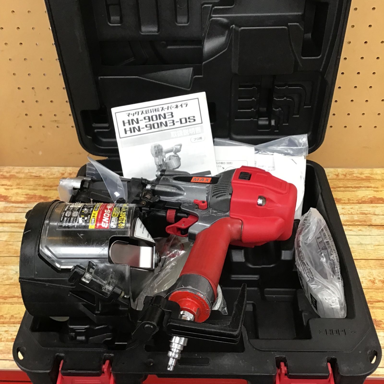 品 MAX マックス 90mm 高圧 スーパーネイラ コイルネイラ エア釘打機