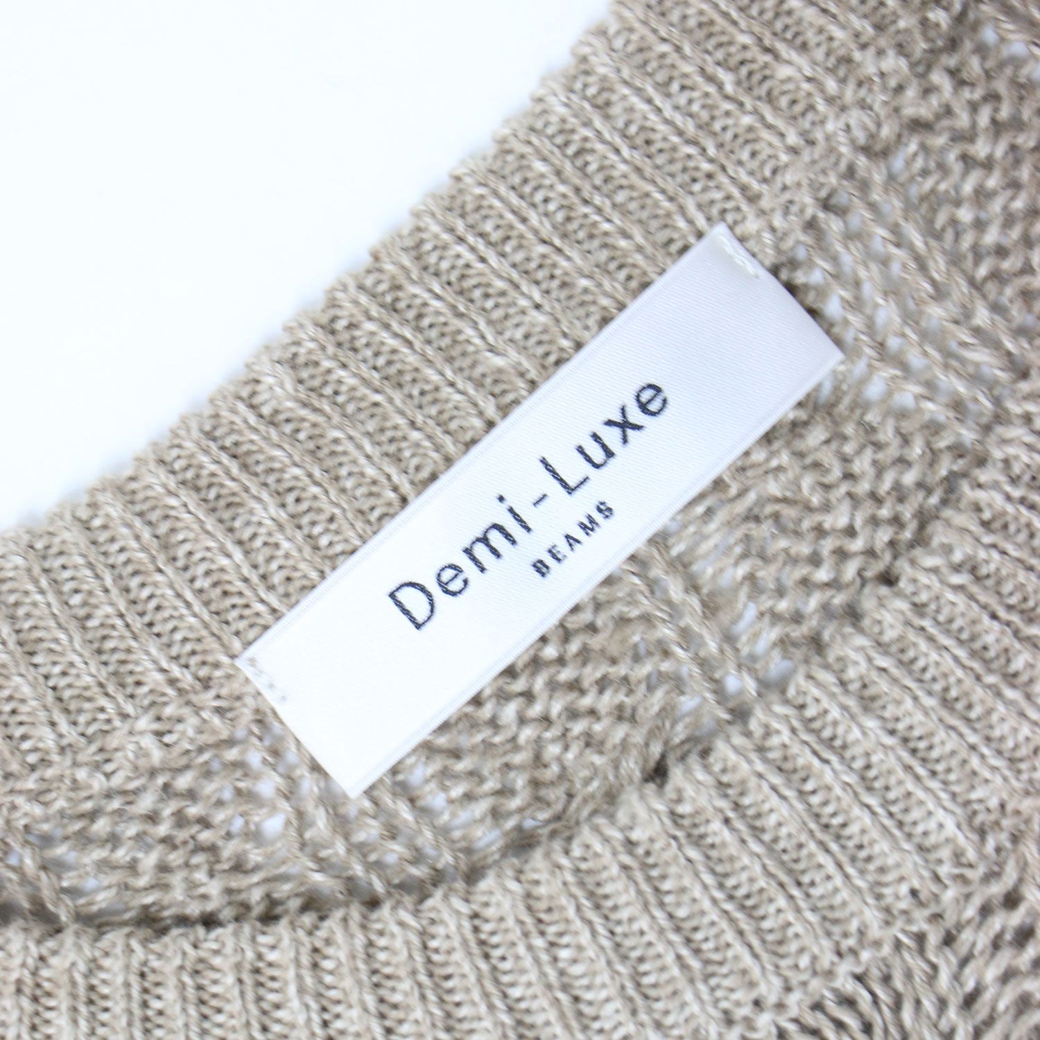 Demi-Luxe BEAMS デミルクス ビームス ニット ベージュ サイズ:FREE 
