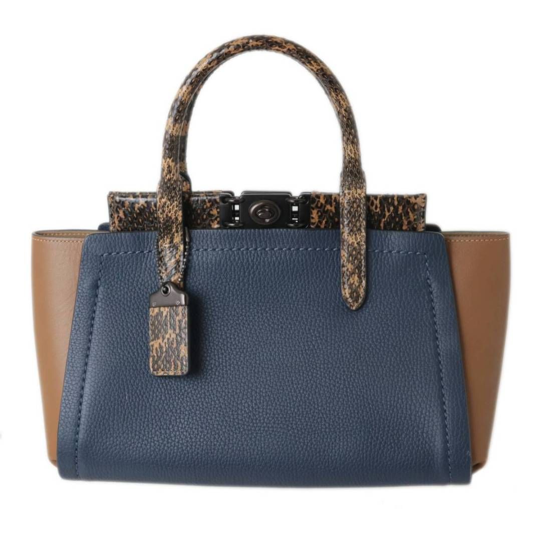 COACH コーチ トループ キャリオール スネーク 2WAY ショルダーバッグ 