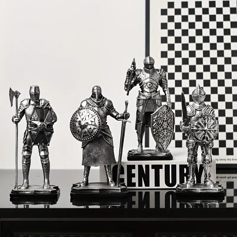 金属製 中世騎士 フィギュア 置物 アンティーク ヴィンテージ レトロ 金属製 中世騎士 フィギュア 置物 アンティーク ヴィンテージ レトロ