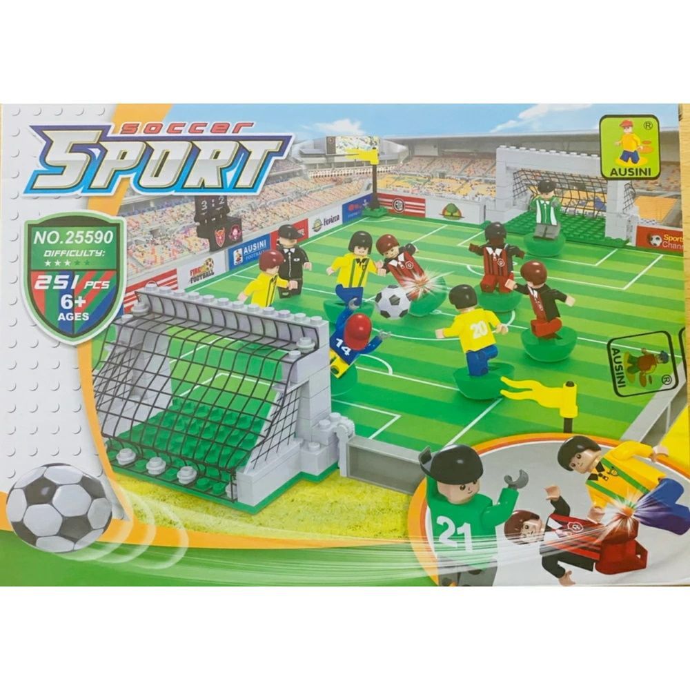 ブロック 互換品 サッカースタジアム レゴ 互換 ブロック サッカースタジアム 251pcs osney社製 外箱あり
