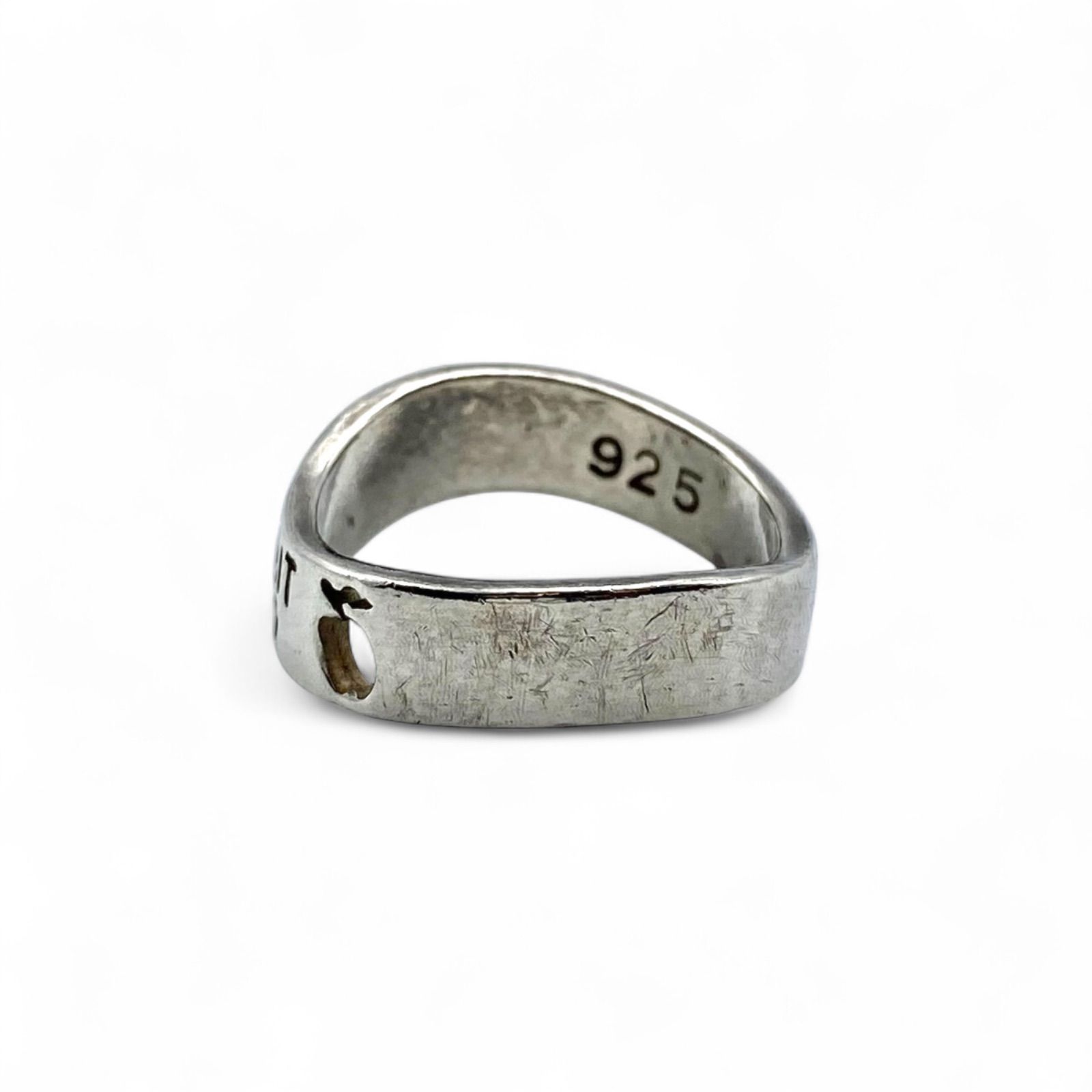 希少　ヴィンテージ　シルバー　925 ポージーリング　アンティーク　愛　アメリカ PARFAIT AMOUR】完璧な愛 Silver 925 刻印 90s Vintage Ring シルバー