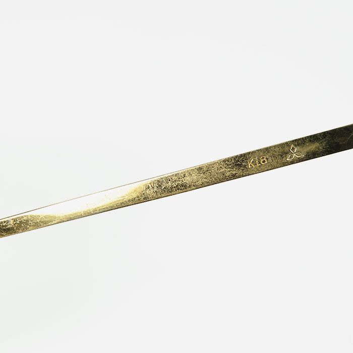 美品 K18 18金 金の耳かき 耳掻き 耳かき イエローゴールド SN1343 K18 耳かき （松竹梅） | 高品質 金・プラチナ