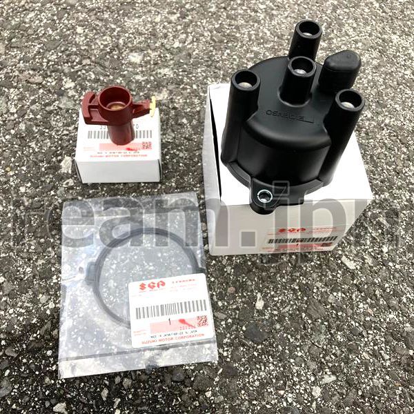スズキ純正 ジムニー JA11 JA12 JA71 ディストリビューター キャップ ローター ガスケット セット Jimny Distributor Cap Rotor Gasket