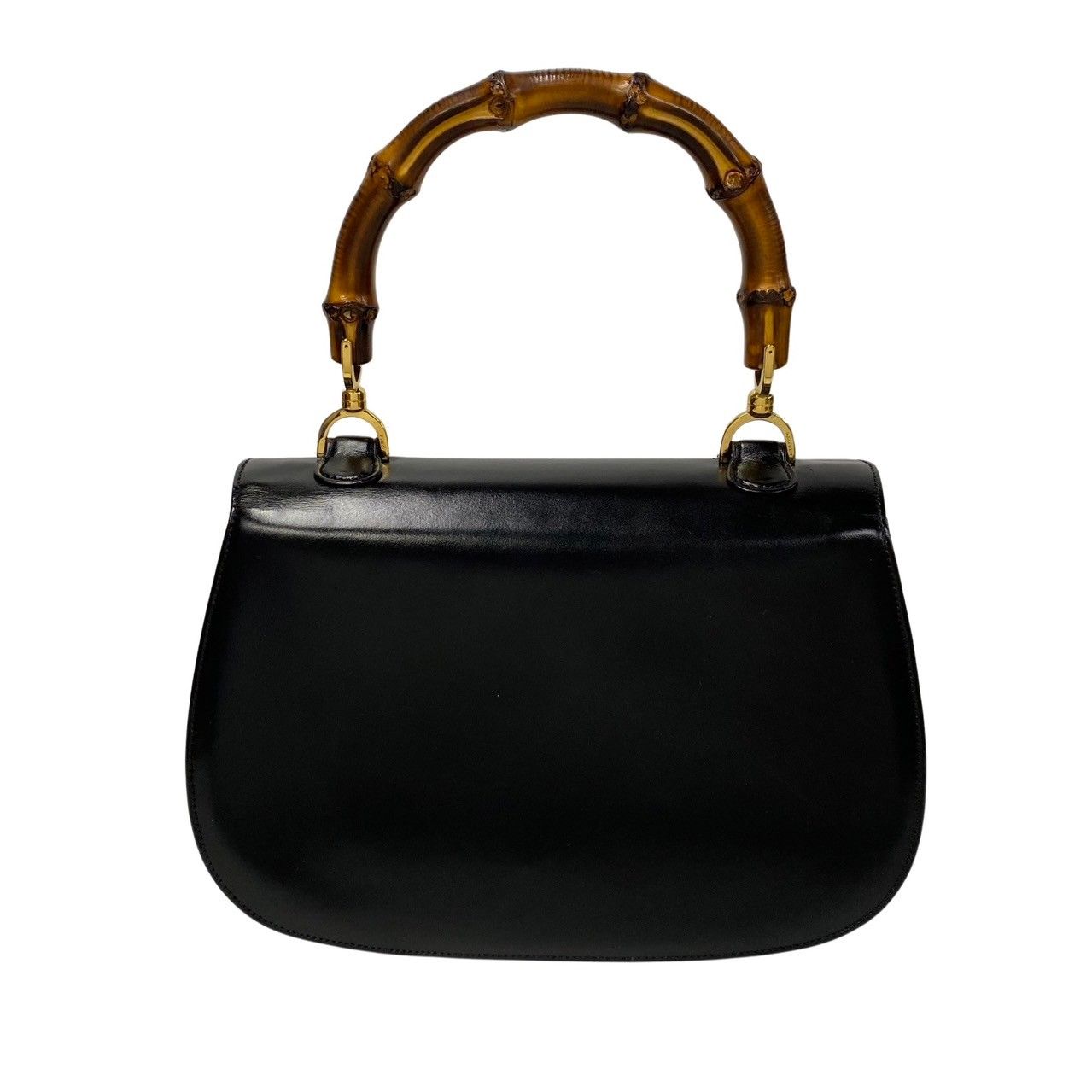 極 美品 袋付 GUCCI グッチ ヴィンテージ バンブー カーフ レザー 本革 