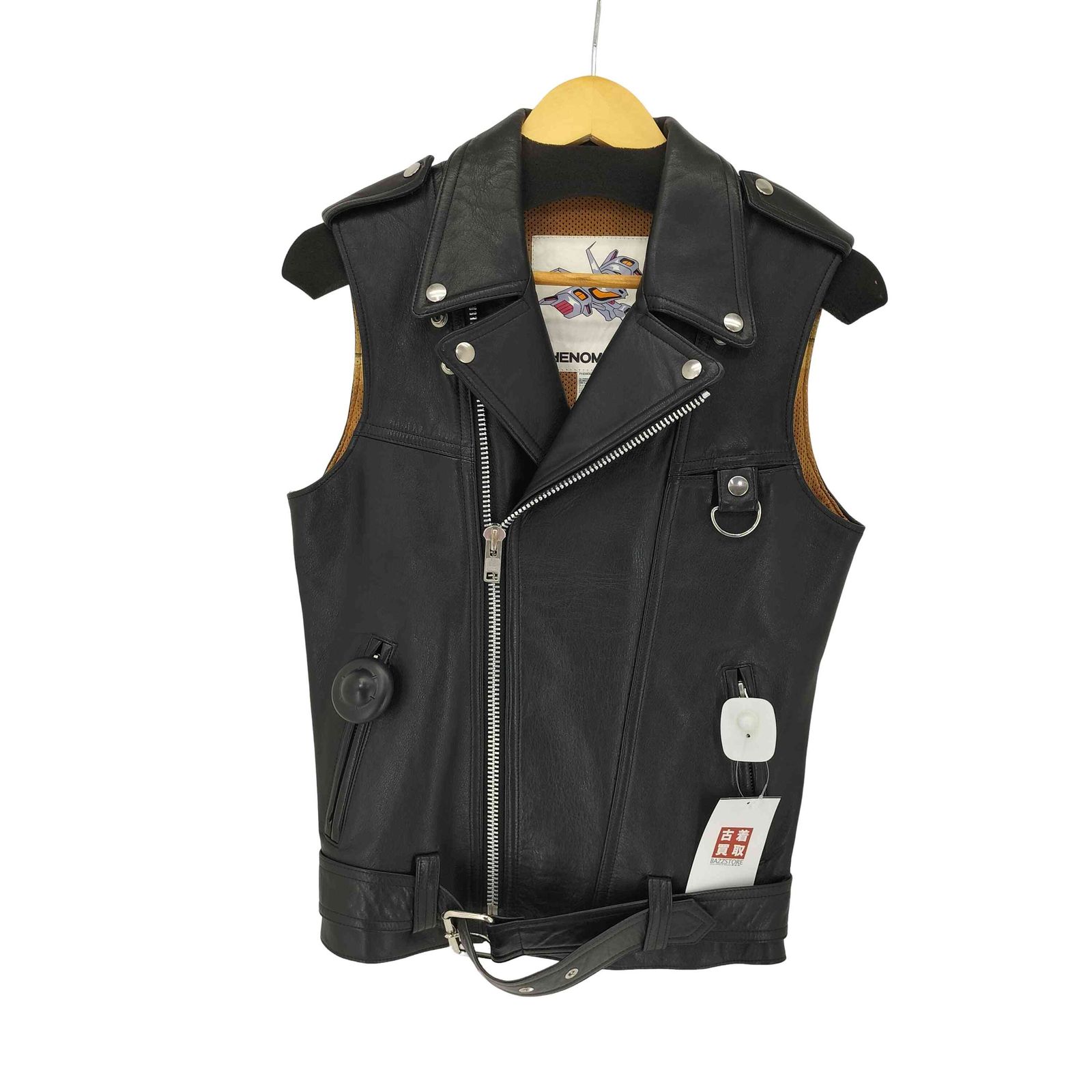 PHENOMENON フェノメノン ノースリーブレザージャケット フェノメノン PHENOMENON カウレザーノースリーブライダース メンズ