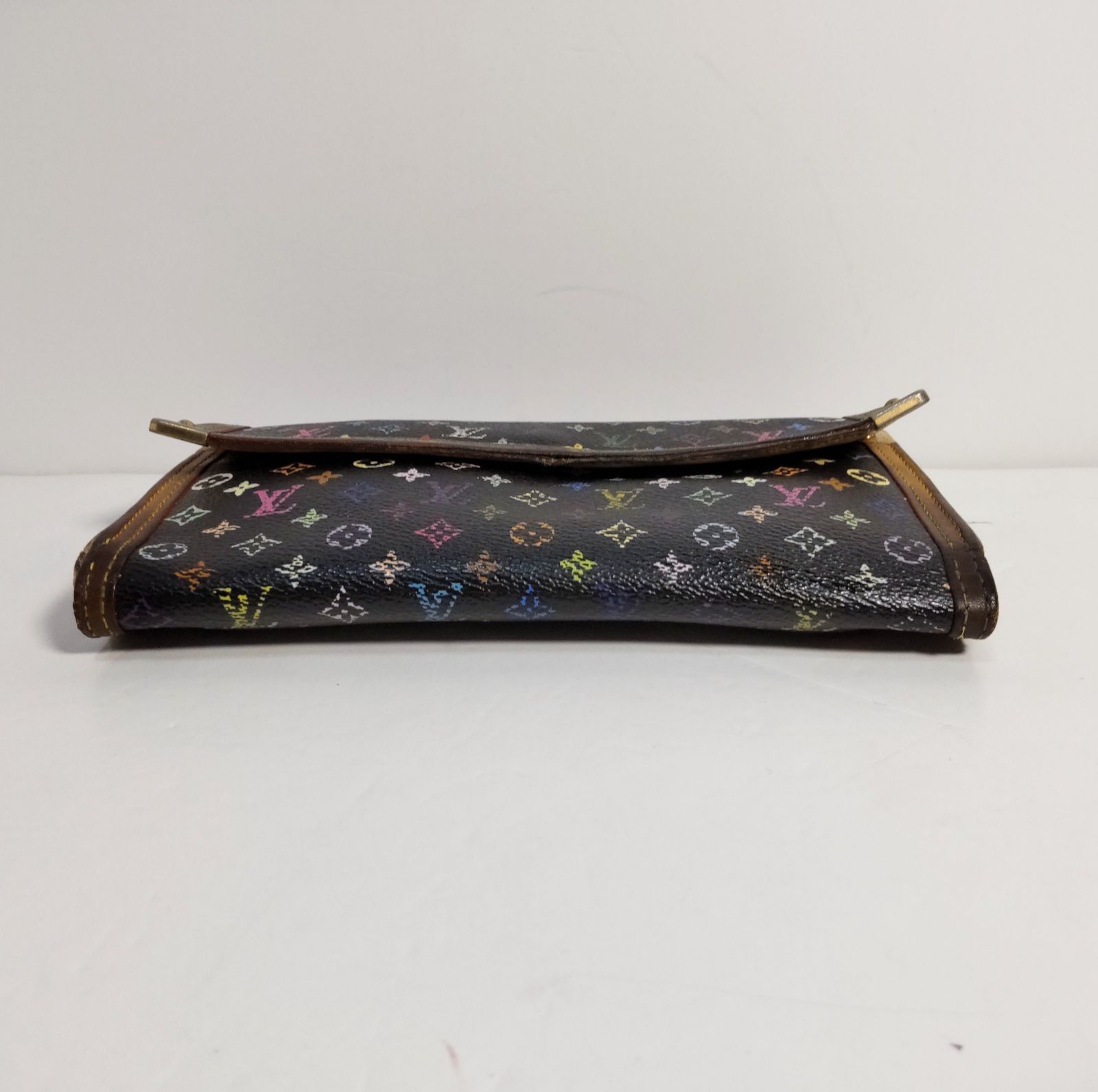 【良品】LOUISVUITTON マルチカラー　長財布　M92658 黒 ルイ・ヴィトン(LOUIS VUITTON)ルイ・ヴィトン ポルトフォイユ