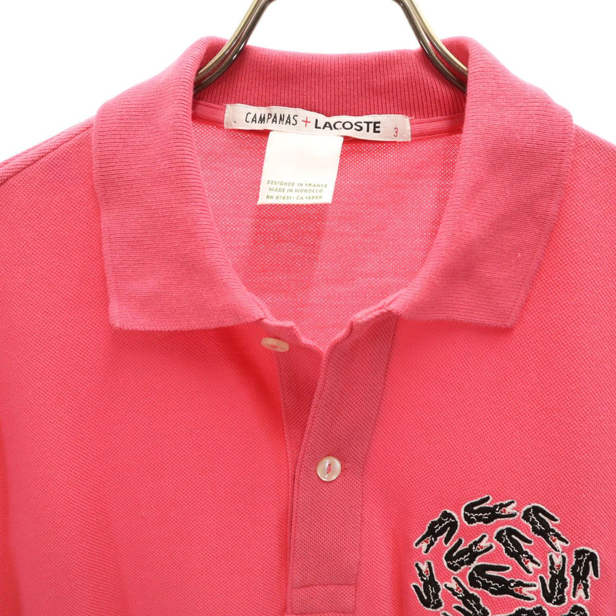 未使用未開封LACOSTE レッド ポロシャツ L1212A サイズ3 LACOSTE 赤 ポロシャツ 未使用 未使用未開封LACOSTE レッド ポロシャツ