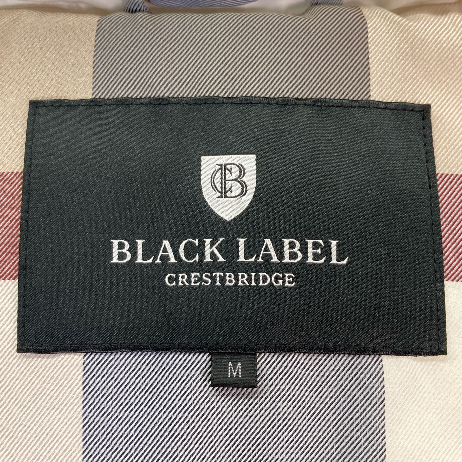ブラックアイパッチ　ダウンベスト　中綿ベスト　黒　L BLACK LABEL CRESTBRIDGE ブラックレーベルクレストブリッジ