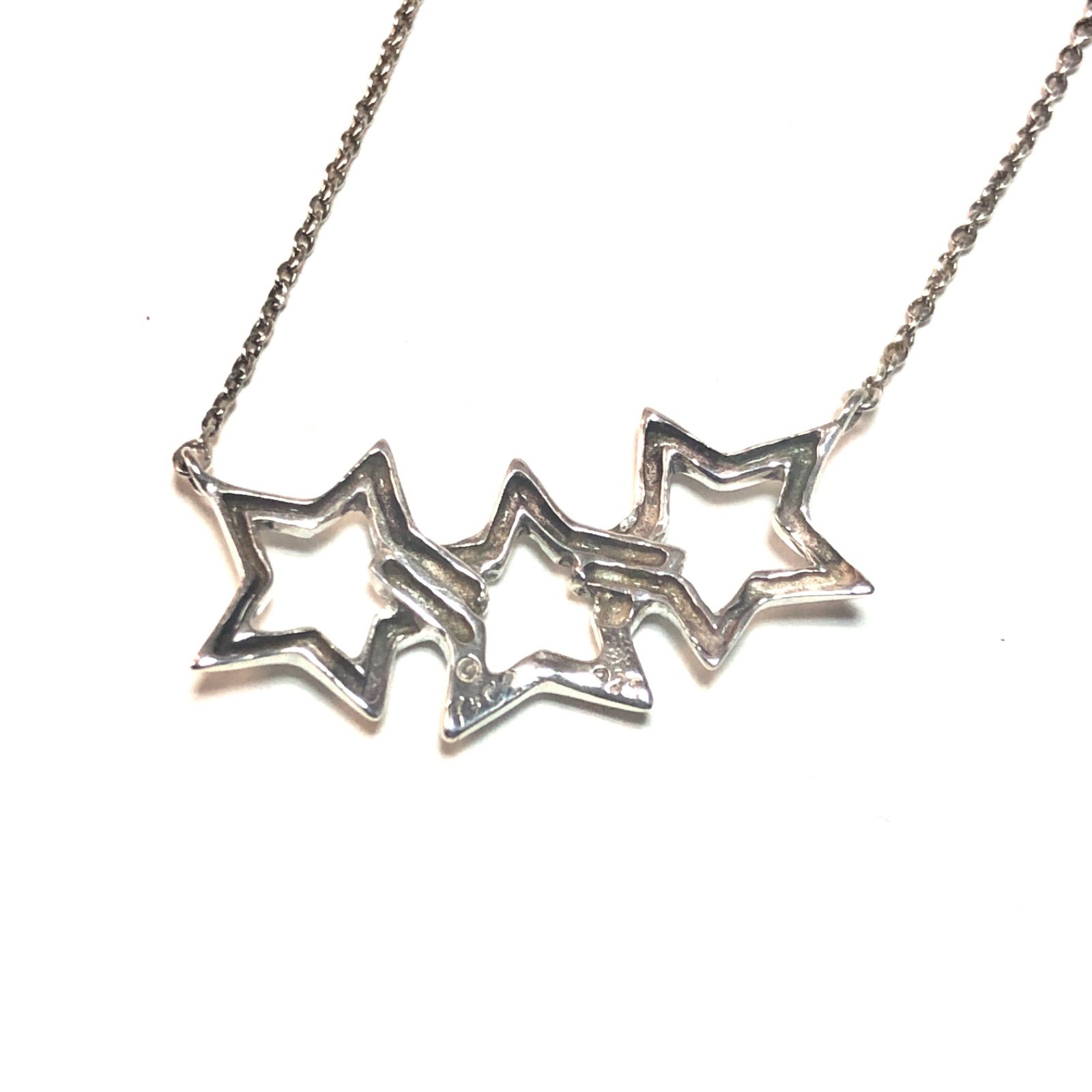 美品 Tiffany&co ネックレス トリプルスター ヴィンテージ Tiffany &Co. ヴィンテージ ティファニー 1990年 トリプルスター