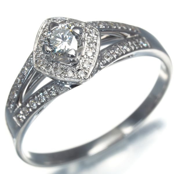 モーブッサン リング ダイヤ ダイヤモンド マイラブ 12号 K18WG  