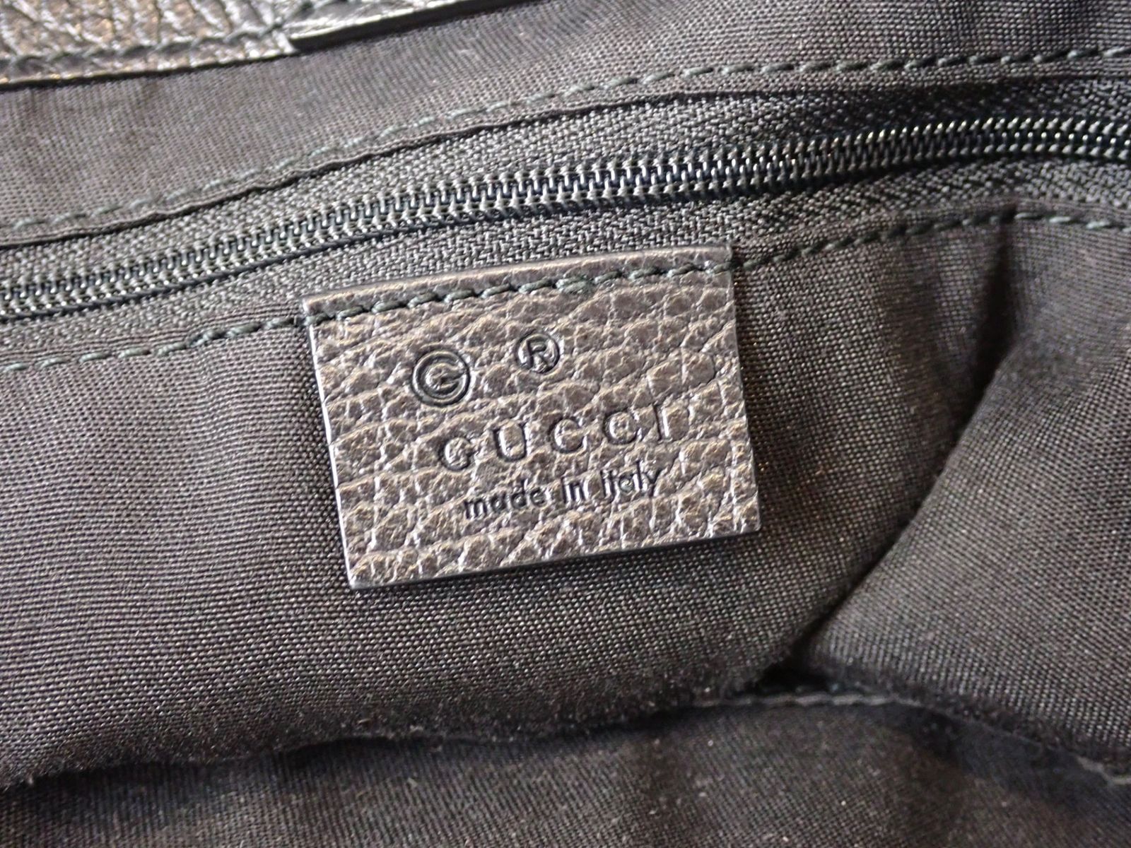 GUCCI(グッチ) バンブーストライプ レザートートバッグ 354665 革 