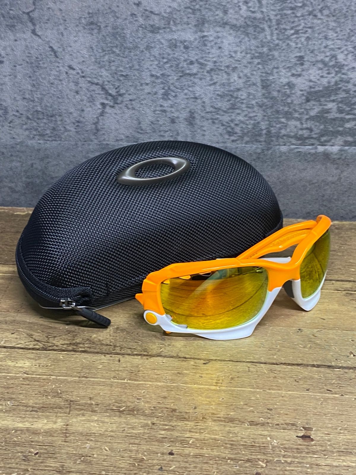 JN137 オークリー OAKLEY JAWBONE サングラス アイウェア オレンジ 白