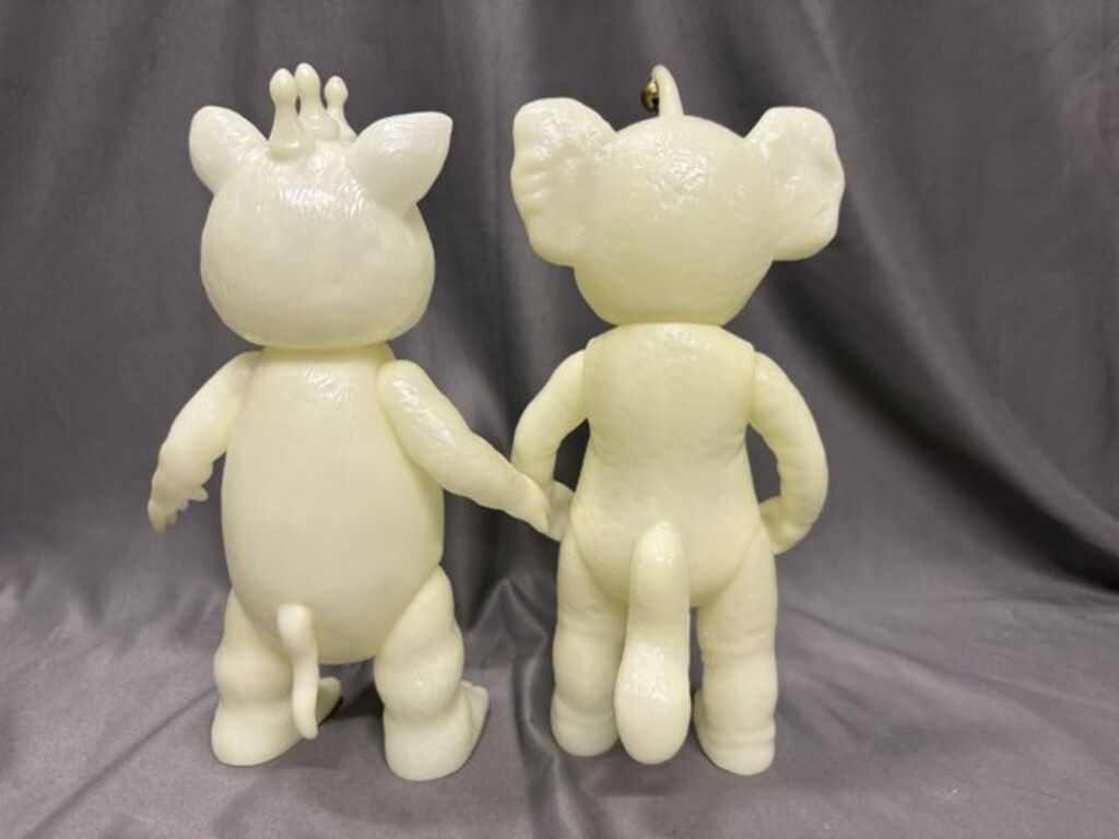 イヌクマ製★スタンダード★ブースカ＆チャメゴン【蓄光】2体セット イヌクマ製☆スタンダード☆ブースカ＆チャメゴン【蓄光】2体