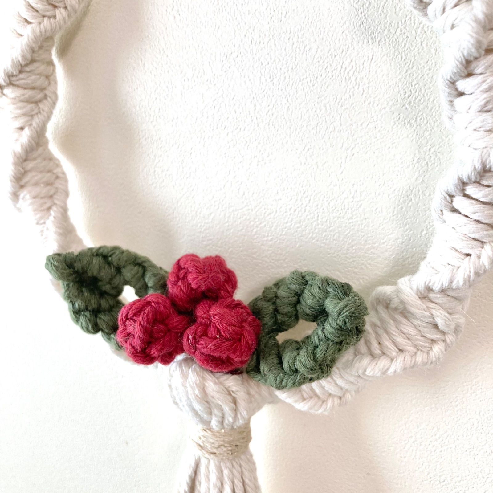 NO.430『マクラメ・クリスマスリース・タペストリー』 NO.430『マクラメ・クリスマスリース・タペストリー』